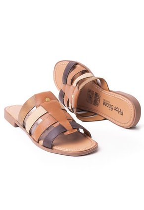 Priceshoes Sandalia Plana Para Dama 692V233TIERRA