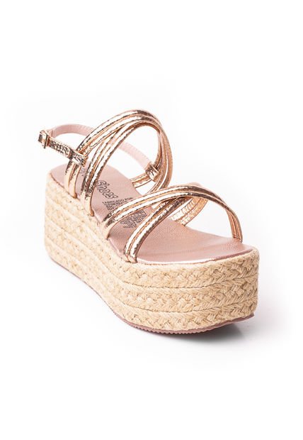 Priceshoes Plataformas En Yute Para Mujer 382075OROROSA