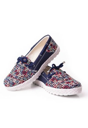 Priceshoes Zapatos Casual Tipo Mocasin Para Mujer 452200AZUL