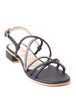 Priceshoes Sandalias Planas Para Mujer 902M131NEGRO