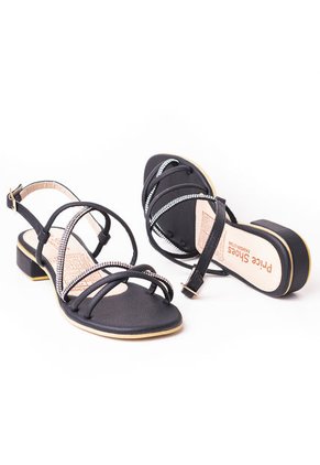 Priceshoes Sandalias Planas Para Mujer 902M131NEGRO