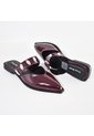 Price Shoes Sandalias Tipo Mule Para Mujer 182MS268VINOTINTO de Price Shoes