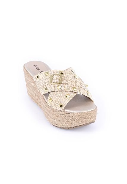 Priceshoes Sandalias Plataformas Mujeres 672255Beige