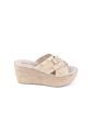 Priceshoes Sandalias Plataformas Mujeres 672255Beige de Price Shoes