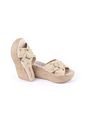 Priceshoes Sandalias Plataformas Mujeres 672255Beige de Price Shoes