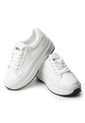 Price Shoes Tenis Moda Mujer 622C62F1001BLANCO de Price Shoes