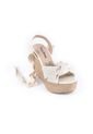 Priceshoes Sandalias Plataforma Crema 882AntoniaCrema de Price Shoes