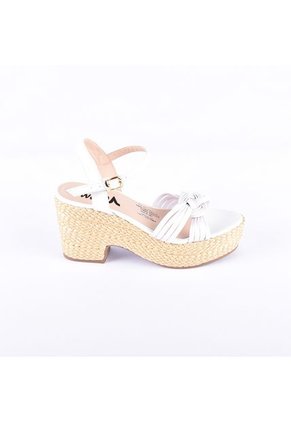 Priceshoes Sandalias Plataformas Mujeres 882MagalyBlanco