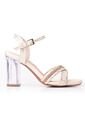 Priceshoes Sandalias Tacones Cristal 902Z127CHAMPANA de Price Shoes