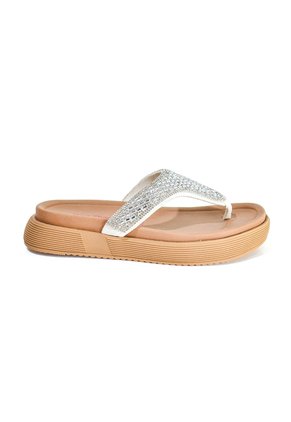 Price Shoes Sandalias Confort Brillo Mujer 912752PLATA