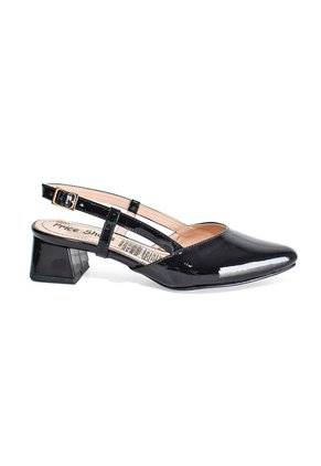 Priceshoes Zapatos Ejecutivo Puntudo En Charol Para Mujer 9721209NEGRO