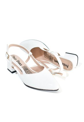 Priceshoes Zapatos Ejecutivo Puntudo En Charol Para Mujer 9721215TALCO