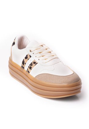 Price Shoes Tenis Moda Mujer Suela Alta 282T-039TALCO