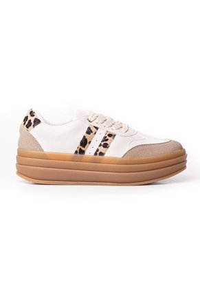 Price Shoes Tenis Moda Mujer Suela Alta 282T-039TALCO