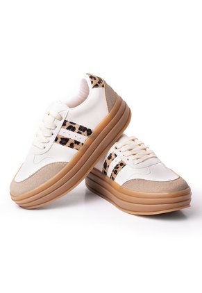Price Shoes Tenis Moda Mujer Suela Alta 282T-039TALCO