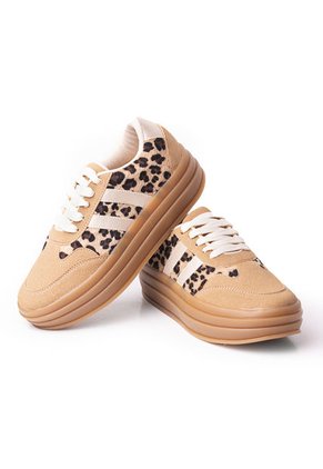 Price Shoes Tenis Moda Mujer Suela Alta 282T-041APRINT