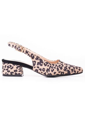 Price Shoes Tacon Puntudo Bajo Para Mujer 9721133APRINT
