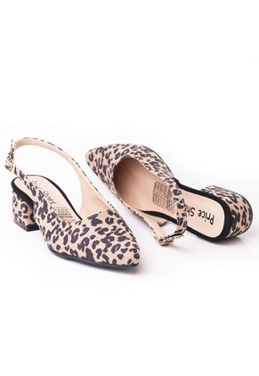 Price Shoes Tacon Puntudo Bajo Para Mujer 9721133APRINT