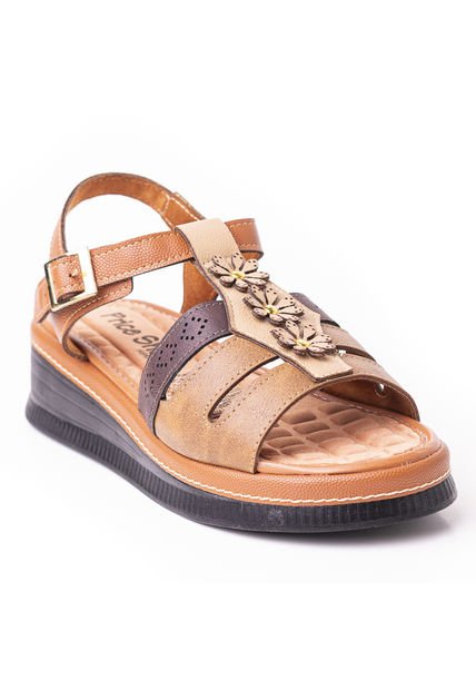 Priceshoes Sandalia Confort Para Mujer 6925499TIERRA