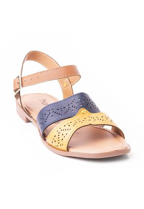 Priceshoes Sandalia Plana Para Dama 692V225AZUL