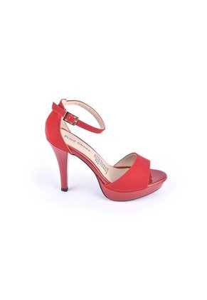 Priceshoes Sandalias Tacones Mujeres 542839Charolrojo