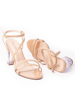 Priceshoes Sandalia Tacon Cristal 952TE-06AMARETTO