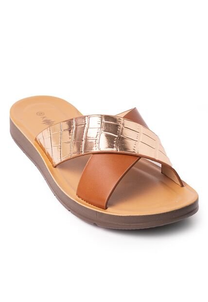 Price Shoes Sandalia Plana Para Mujer 6223T8264-44ORO