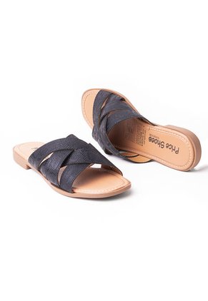 Priceshoes Sandalia Plana Para Dama 692V223NEGRO