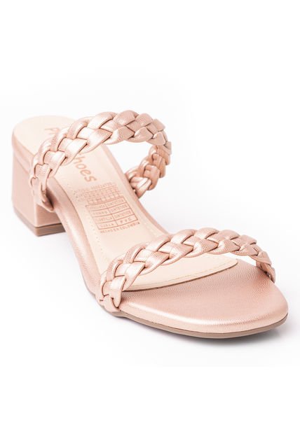 Price Shoes Tacon Bajo Para Mujeres 952F-07OROROSA