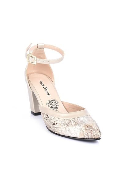 Price Shoes Tacon Para Mujeres 542682CHAMPANA