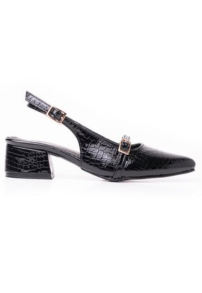 Price Shoes Tacon Puntudo Bajo Para Mujer 9721126NEGRO