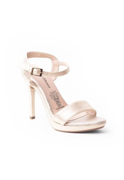 Priceshoes Sandalia Tacon Dama Elegante 5428974CHAMPANA