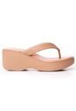 Price Shoes Plataformas Beira Rio Para Mujer 0228455-305NUDE de Price Shoes