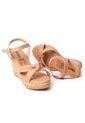 Price Shoes Sandalia Plataforma Para Mujer 462JC016AMARETTO de Price Shoes