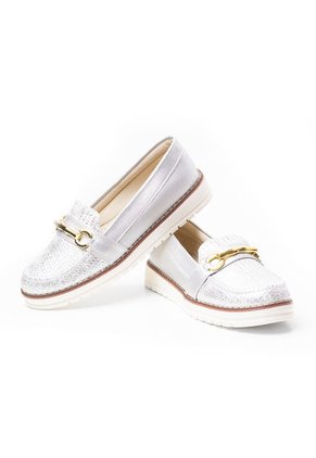 Price Shoes Mocasin Casual Mujer 252A106PLATA