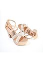 Price Shoes Tacones Plataforma Brillo Mujer 182CE380AVELLANA de Price Shoes