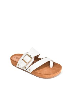 Price Shoes Sandalias Planas Hebilla Mujer 462OLIVIA-02TALCO