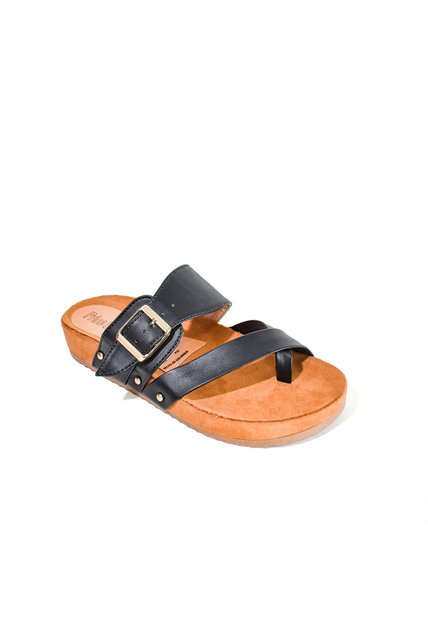 Price Shoes Sandalias Planas Hebilla Mujer 462OLIVIA-02NEGRO