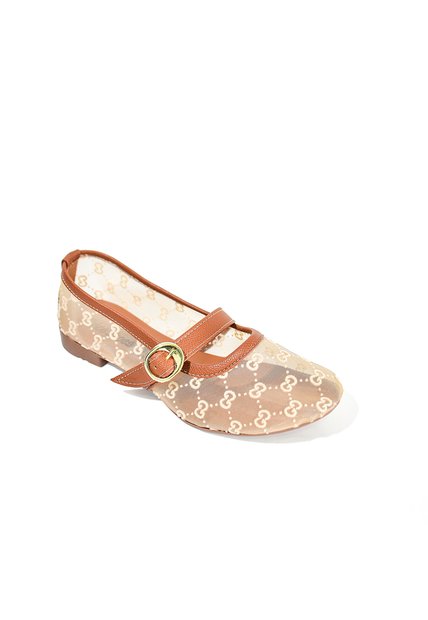Price Shoes Baletas Mary Jane Malla Mujer 462JC024MIEL