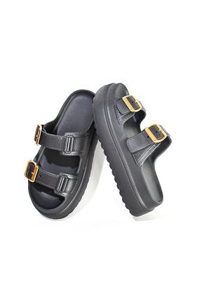 Price Shoes Sandalias Doble Hebilla Mujer 922SM217NEGRO