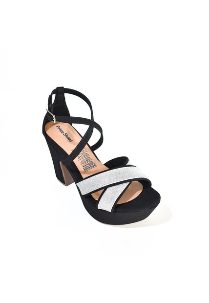 Price Shoes Tacones Plataforma Brillo Mujer 182CE380NEGRO