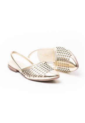 Price Shoes Zuecos Mules De Moda Para Mujer 6022010DORADO