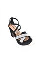 Price Shoes Tacones Plataforma Brillo Mujer 182CE380NEGRO de Price Shoes