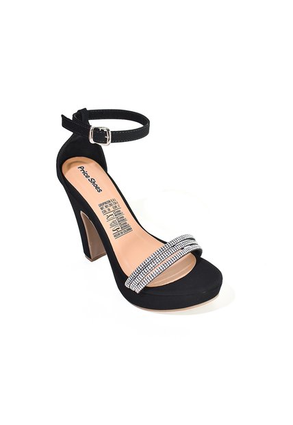 Price Shoes Tacones Plataforma Strass Mujer 182FL391NEGRO