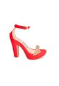 Price Shoes Tacones Plataforma Strass Mujer 182FL391ROJO de Price Shoes