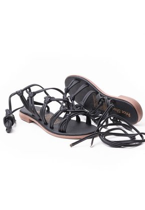 Price Shoes Sandalias Planas Para Dama 302E209SNEGRO
