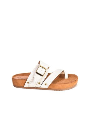 Price Shoes Sandalias Planas Hebilla Mujer 462OLIVIA-02TALCO