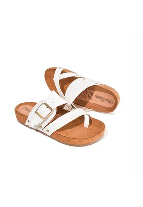 Price Shoes Sandalias Planas Hebilla Mujer 462OLIVIA-02TALCO