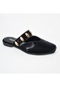 Price Shoes Sandalias Tipo Mule Planas Con Estilo Para Mujer 182BE268NEGRO de Price Shoes