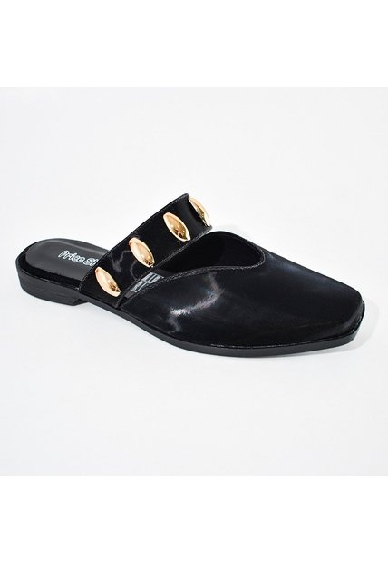 Price Shoes Sandalias Tipo Mule Planas Con Estilo Para Mujer 182BE268NEGRO